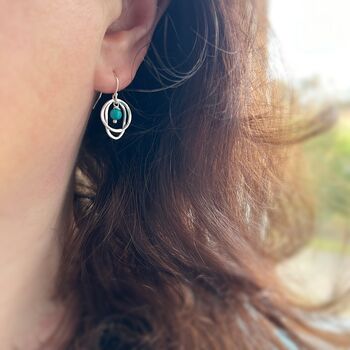 Turquoise Drop Earrings, 2 of 4
