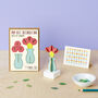 Pop Out Vase Of Flowers Greeting Card, thumbnail 1 of 2