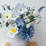 Blue And White Artificial Flower Arrangement, thumbnail 3 of 6