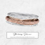 Personalised Copper Spinner Ring In Sterling Silver, thumbnail 8 of 12