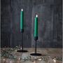LED Chandelier Candles In Green | Set Of Two, thumbnail 2 of 2