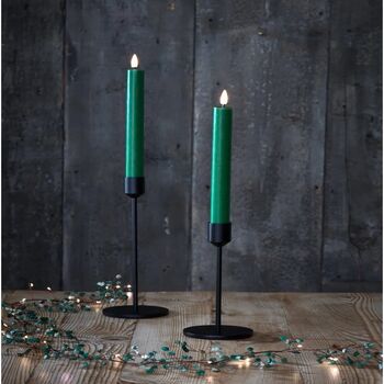 LED Chandelier Candles In Green | Set Of Two, 2 of 2