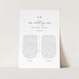 Classic Monogram Wedding Vows Anniversary Gift, thumbnail 3 of 4