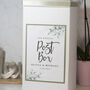 Botanical Wreath Wedding Card Post Box, thumbnail 1 of 2