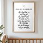 Personalised New Baby Blessing Print – Numbers Six:24–26, thumbnail 2 of 4