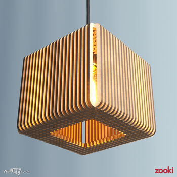 Zooki 21 'Vor' Wooden Pendant Light, 2 of 11