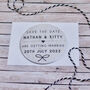 Tying The Knot Save The Date Magnet And Envelope, thumbnail 2 of 2