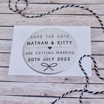 Tying The Knot Save The Date Magnet And Envelope, 2 of 2