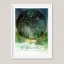 Personalised Family Constellation Forest Watercolour, thumbnail 3 of 7