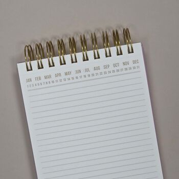 Large Chunky Notepad Lilac And Ochre Stripes, 2 of 2