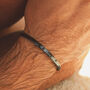 Black Personalised Cuff Bracelet, thumbnail 1 of 3