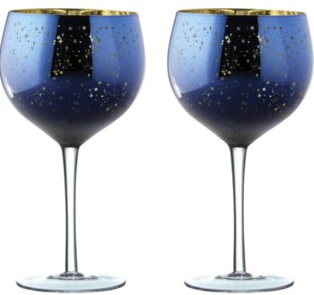 Galaxy Blue Star Design Gin Glass, 5 of 5