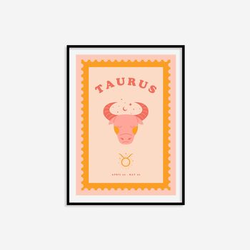 Children's Taurus Zodiac Print, 3 of 8