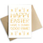 Cute Bunny Easter Card, thumbnail 2 of 3