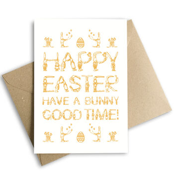 Cute Bunny Easter Card, 2 of 3