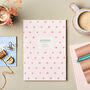 A5 Pink Stars Notebook, Lined Journal, thumbnail 1 of 6