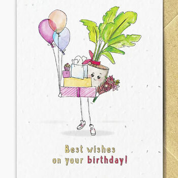 Best Wishes On Your Birthday – Eco Friendly Seed Card, 2 of 2