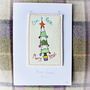 Personalised, Embroidered Christmas Tree Card, thumbnail 2 of 10