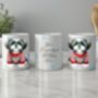 Personalised Shih Tzu In Christmas Jumper Mug B, thumbnail 2 of 2