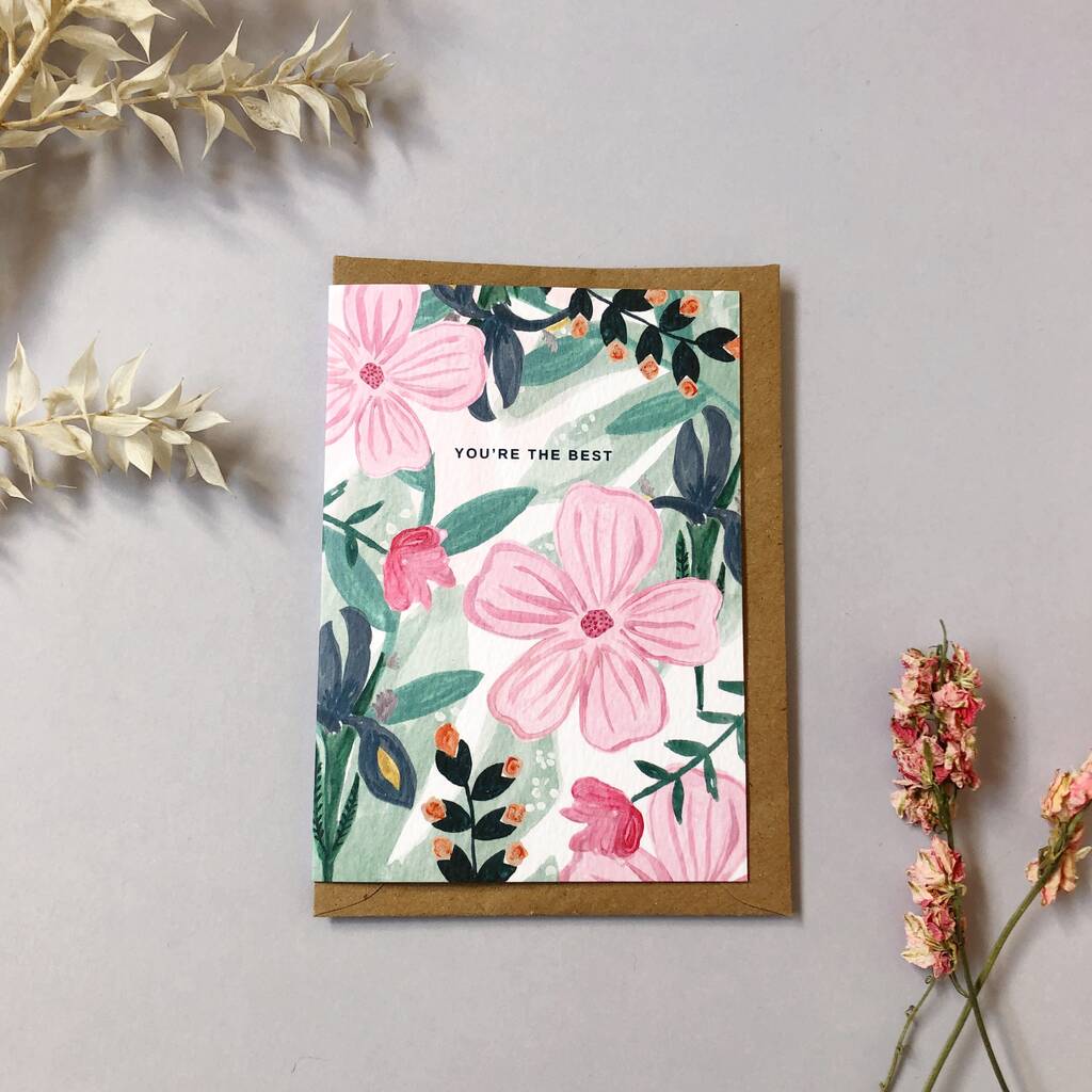 You're The Best Greeting Card By Chloe Hall Illustration