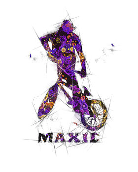 Bmx Sketch Style Personalised Print, 4 of 5