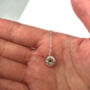 Thank You Teacher Sterling Silver Mini Doughnut Necklace, thumbnail 11 of 12