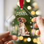 Personalised Dog Photo Acrylic Ornament With Name, thumbnail 5 of 8