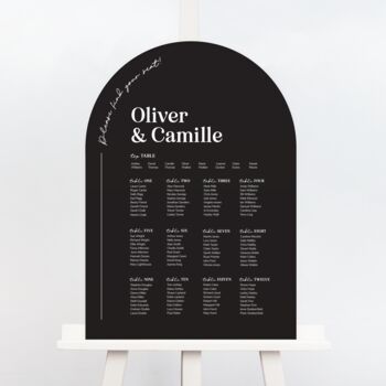 Arch Camille Wedding Table Plan, 3 of 4
