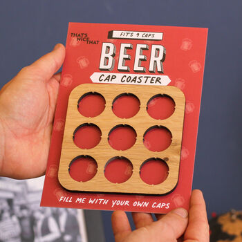 Beer Cap Collector Coaster Birthday Gift For Dad, 2 of 8