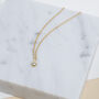 Hampton Moissanite And Gold Plated Necklace, thumbnail 1 of 4