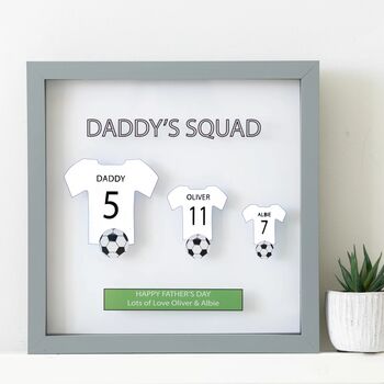 Personalised Family Sports T Shirt Frame, 6 of 8