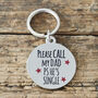 'Please Call My Dad PS He's Single' Dog ID Tag, thumbnail 1 of 2