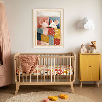 Little Mouse Bedtime Nursery Art Print, 2 of 4