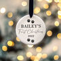 Puppy's Dogs 1st First Christmas Personalised Bauble, thumbnail 5 of 10