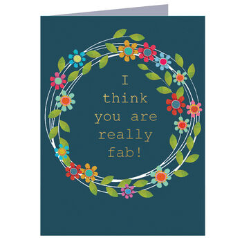 You Are Fab Mini Greetings Card, 2 of 5
