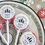 Personalised 'Merry Xmas' Black/White Small Lollipops, thumbnail 2 of 4