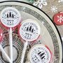 Personalised 'Merry Xmas' Black/White Small Lollipops, thumbnail 2 of 5