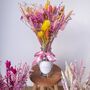 Pink Dried Flower Arrangement Vase Gift For Sister, thumbnail 3 of 4