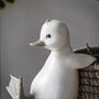 White Duck Pot Hanger Ornament, thumbnail 2 of 2