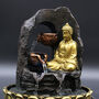 Golden Meditating Buddha Tabletop Water Feature 30cm, thumbnail 1 of 8