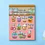 Bubble Tea Sticker Sheet | Cute Stickers, thumbnail 1 of 4