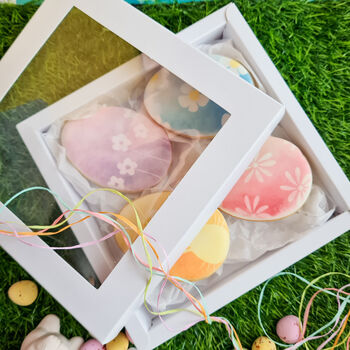 Easter Egg Biscuit Gift Box, Eight, Vegan Option, 3 of 7