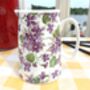 Cream Jug In Ditsy Violet Design, thumbnail 8 of 8