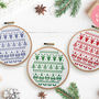 'Scandi Christmas' Cross Stitch Kit, thumbnail 1 of 3