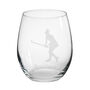Personalised Female Hockey Player Engraved Glass, thumbnail 2 of 4
