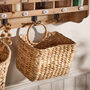 Wicker Hanging Magazine Storage Basket, thumbnail 2 of 5