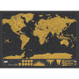 Scratch Map® Deluxe World Map Poster, thumbnail 2 of 5