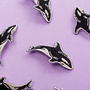 Killer Whale Embroidered Patch, thumbnail 1 of 4
