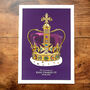King Charles Coronation St Edwards Crown Art Print, thumbnail 3 of 6