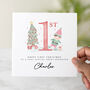 Personalised Elf Great Grandson 1st Christmas Card, thumbnail 1 of 3